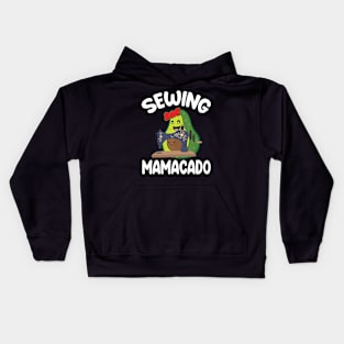 Avocados Hugging Together Happy Sewing Mamacado Mother Mommy Kids Hoodie